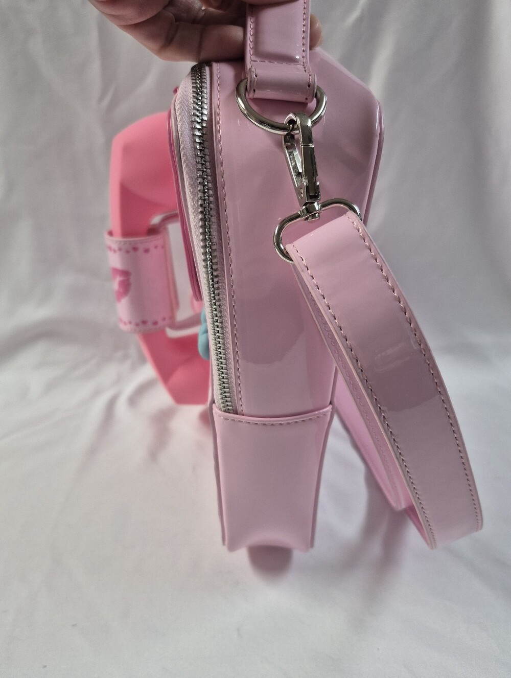 Sugar Thrillz Dolls Kill Love Line Retro Phone Crossbody Bag Pink Working - Picture 3 of 12